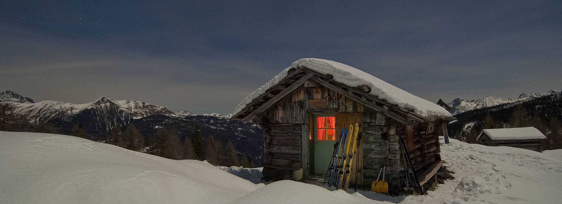 Hütte im Mondschein - Lesachtal