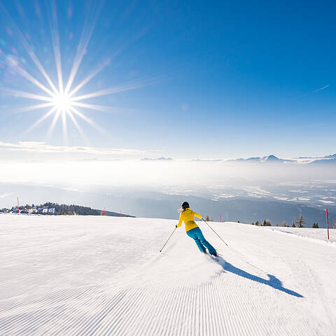Skigenuss auf der Gerlitzen Alpe Skigenuss auf der Gerlitzen Alpe